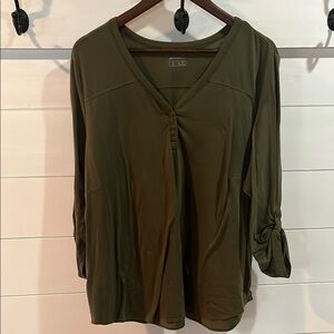 Olive Green Women's Top